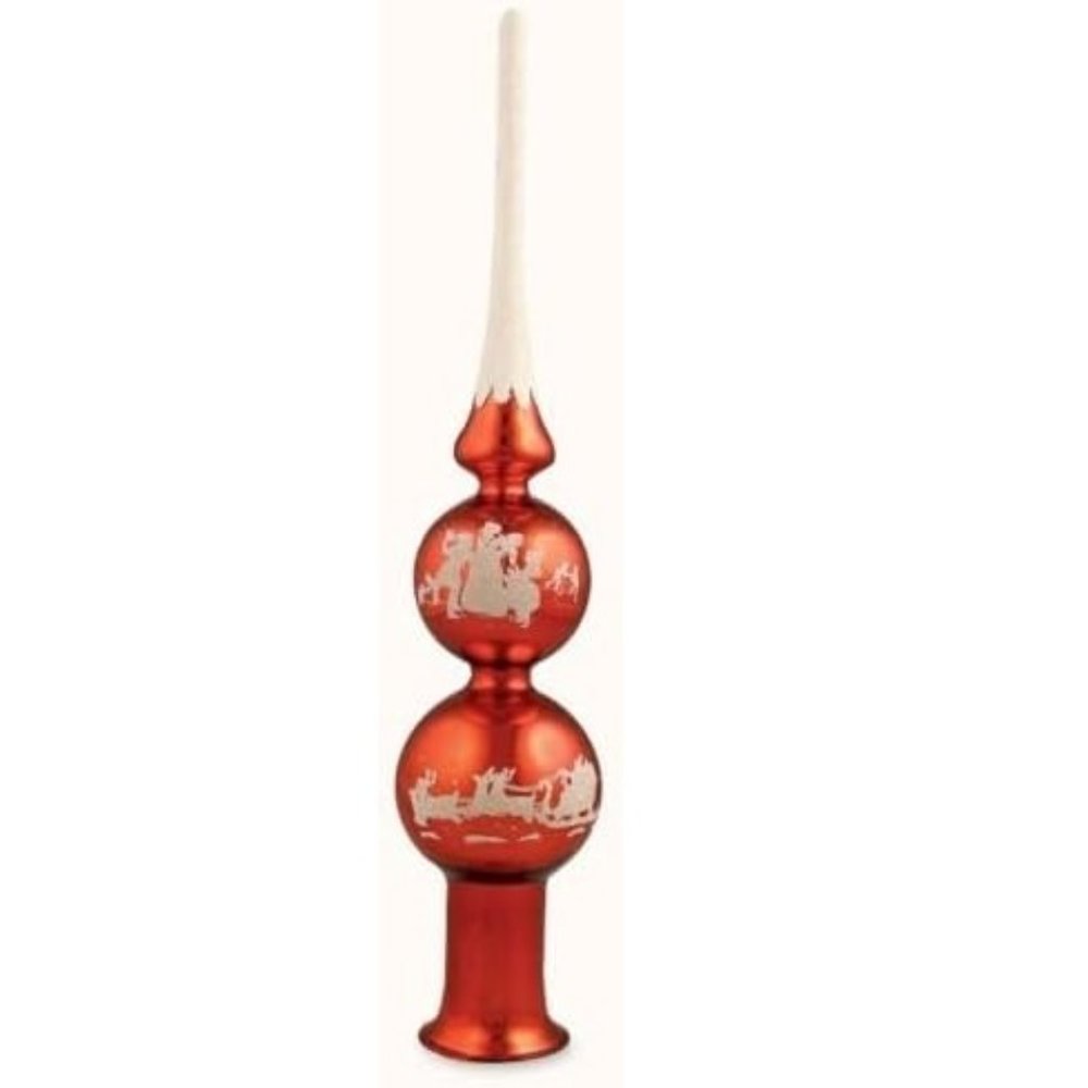 Bethany Lowe Christmas Red Silhouette Tree Topper